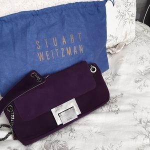 Stuart Weitzman Purple Suede Bag